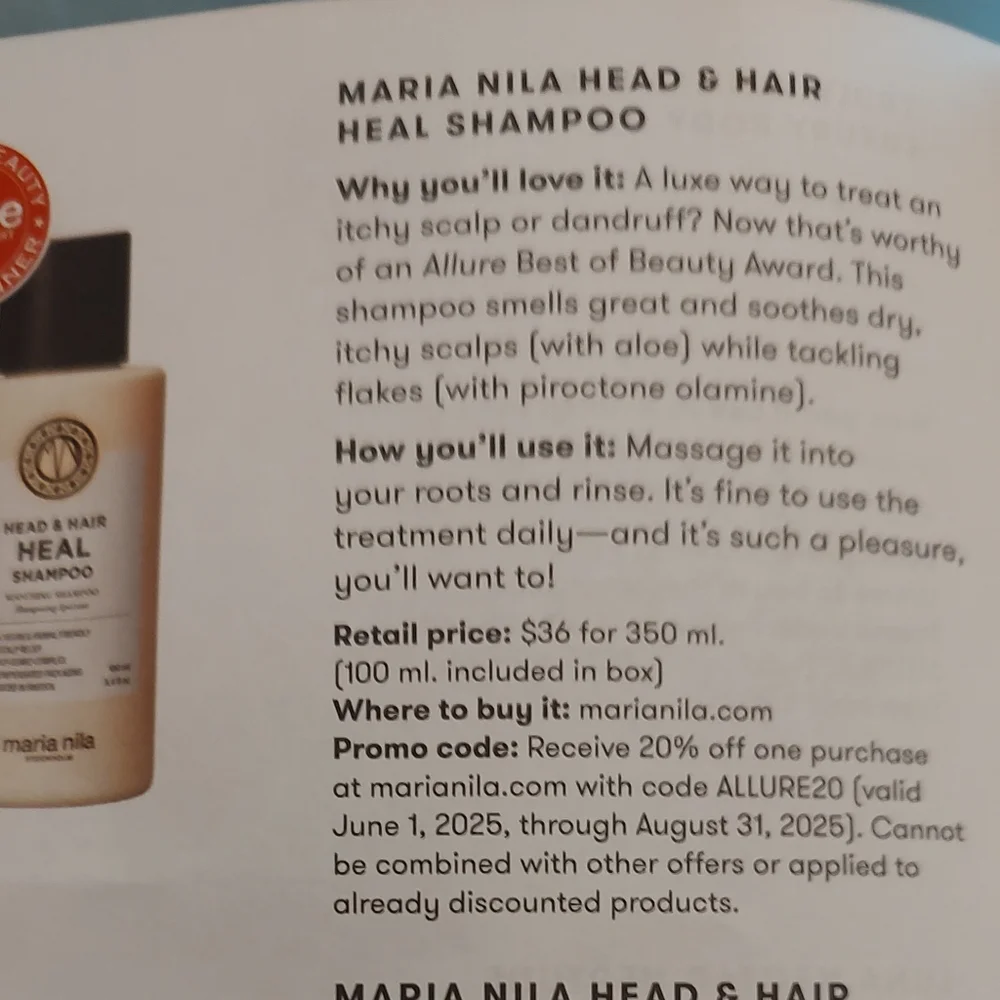 Maria Nila Head & Hair Heal Shampoo & Conditioner Set